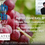 The Real Truth about Health Conference 2020 backstage interviews Dr. David L. Katz about his new book, "The Truth about Food."
